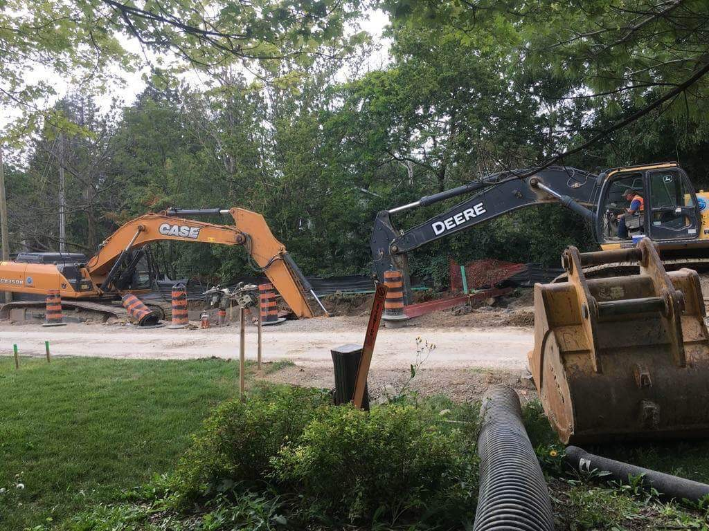 Road reconstruction and site work